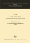 Beziehungen zwischen Straenverkehr und Wirtschaftsstruktur : Teil II - eBook