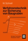 Verfahrenstechnik zur Sicherung von Baugruben - eBook