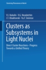 Clusters as Subsystems in Light Nuclei : Direct Cluster Reactions - Progress Towards a Unified Theory - eBook