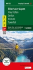 Zillertal Alps, hiking, cycling and leisure map - Book
