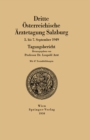 Dritte Osterreichische Arztetagung Salzburg 5. bis 7. September 1949 : Tagungsbericht - eBook