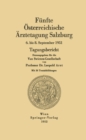 Funfte Osterreichische Arztetagung Salzburg - eBook