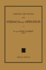 Theorie und Praxis der Steinachschen Operation - eBook