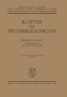 Blatter fur Technikgeschichte - eBook