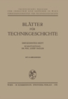 Blatter fur Technikgeschichte - eBook