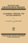 Allgemeine Therapie der Hautkrankheiten : Band 22 - eBook