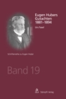 Eugen Hubers Gutachten 1881-1894 - eBook