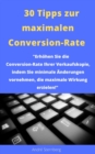 30 Tipps zur maximalen Conversion-Rate - eBook