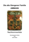 Die alte Giengener Familie AMMANN : Nachkommenliste - eBook