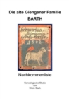 Die alte Giengener Familie BARTH : Nachkommenliste - eBook