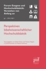 Perspektiven bibelwissenschaftlicher Hochschuldidaktik : VvAa Heft 1 / 1. Jahrgang (2016) - eBook