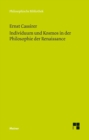 Individuum und Kosmos in der Philosophie der Renaissance : Anhang: Some Remarks on the Question of the Originality of the Renaissance - eBook