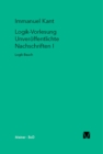 Logik-Vorlesung. Unveroffentlichte Nachschriften I : Logik Bauch - eBook