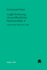 Logik-Vorlesung. Unveroffentlichte Nachschriften II : Logik Hechsel. Warschauer Logik - eBook