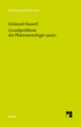 Grundprobleme der Phanomenologie (1910/1911) : Text nach Husserliana, Band XIII - eBook