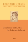 Geschichte und Kritik der Erkenntnistheorie - eBook