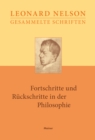 Fortschritte und Ruckschritte in der Philosophie : Von Hume und Kant bis Hegel und Fries - eBook