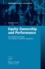 Equity Ownership and Performance : An Empirical Study of German Traded Companies - eBook