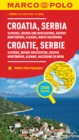 Croatia and Serbia Marco Polo Map : Includes Slovenia, Bosnia and Hercegovina, Kosovo, Montenegro, Albania and North Macedonia - Book