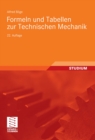 Formeln und Tabellen zur Technischen Mechanik - eBook