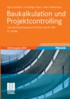 Baukalkulation und Projektcontrolling : unter Berucksichtigung der KLR Bau und der VOB - eBook