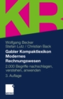 Gabler Kompaktlexikon Modernes Rechnungswesen : 2.000 Begriffe nachschlagen, verstehen, anwenden - eBook