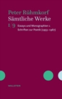 Samtliche Werke : Essays und Monographien 1. Schriften zur Poetik (1953-1967) - eBook