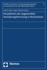 Perspektiven der angewandten Verwaltungsforschung in Deutschland - eBook