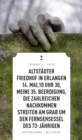 Altstadter Friedhof in Erlangen, 14. Mai, 10 Uhr 30, meine 35. Beerdigung, die zahlreichen Nachkommen streiten am Grab um den Fernsehsessel des 73-Jahrigen (eBook) - eBook