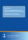 Does an unconditional basic income provide higher effectiveness and efficiency? An Analysis of the social security systems of Germany, Sweden and the United Kingdom - eBook