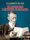 Klingsors letzter Sommer - eBook