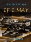 If I May - eBook