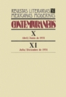 Contemporaneos X, abril-junio de 1931 - XI, julio-diciembre de 1931 - eBook