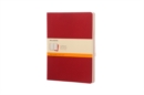 Moleskine Ruled Cahier Xl - Red Cover (3 Set) - Book