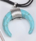 Amulet Pendant - Teal Magnesite - Book