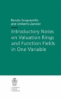 Introductory Notes on Valuation Rings and Function Fields in One Variable - eBook
