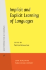 Implicit and Explicit Learning of Languages - eBook
