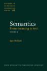 Semantics : From meaning to text. Volume 3 - eBook
