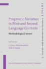 Pragmatic Variation in First and Second Language Contexts : Methodological issues - eBook