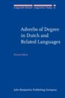 Adverbs of Degree in Dutch and Related Languages - eBook