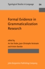 Formal Evidence in Grammaticalization Research - eBook