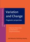 Variation and Change : Pragmatic perspectives - eBook