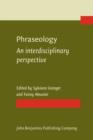 Phraseology : An interdisciplinary perspective - eBook