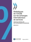 Statistiques de l'OCDE sur les echanges internationaux de services, Volume 2014 Numero 1 Tableaux detailles par categories de services - eBook