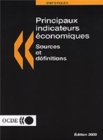 Principaux indicateurs economiques : Sources et definitions 2000 - eBook