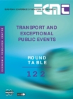 ECMT Round Tables Transport and Exceptional Public Events - eBook