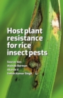 Host Plant Resistance for Rice Insect Pests - eBook
