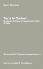 Texts in Context : Revisionist Methods for Studying the History of Ideas - eBook