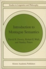 Introduction to Montague Semantics - eBook