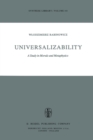 Universalizability : A Study in Morals and Metaphysics - eBook